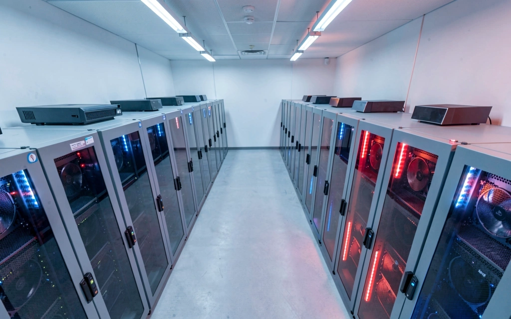 Server infrastructure representing big data strategy